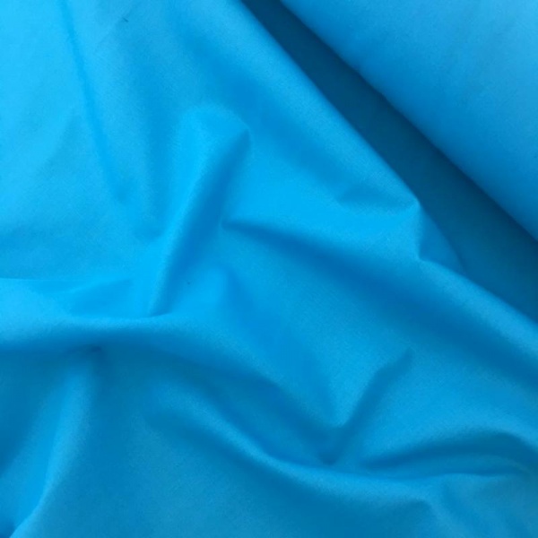 Budget Polycotton by the Roll - TURQUOISE